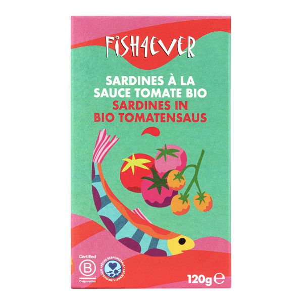 Sardines entières à la sauce tomate bio - 1