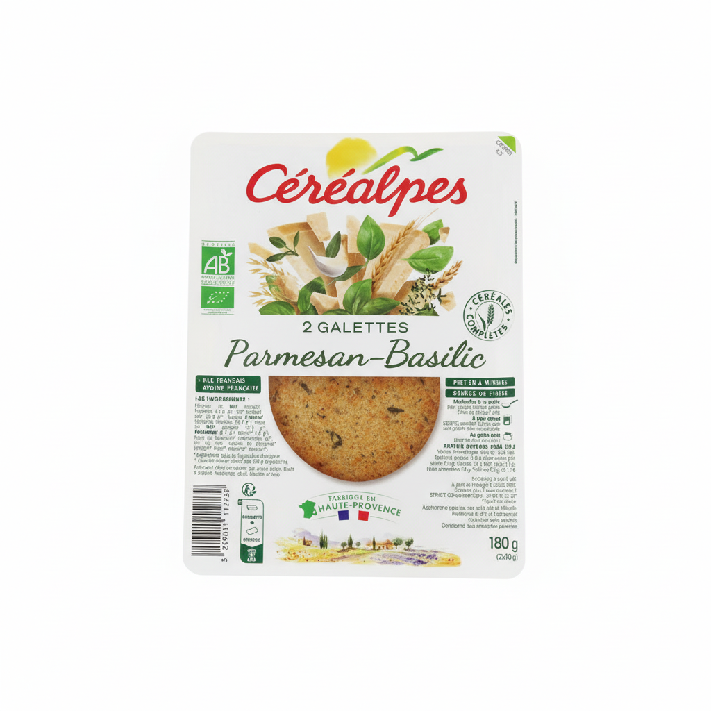 Galette parmesan basilic 2x90g