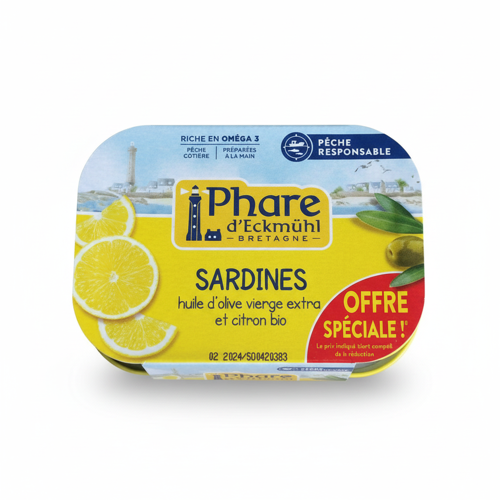 PHARE D'ECKMUHL -- Lot sardines citron 2 x 135g