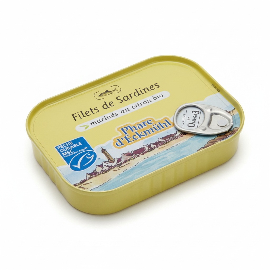 Filets de sardines A la sauce citronnée 90g