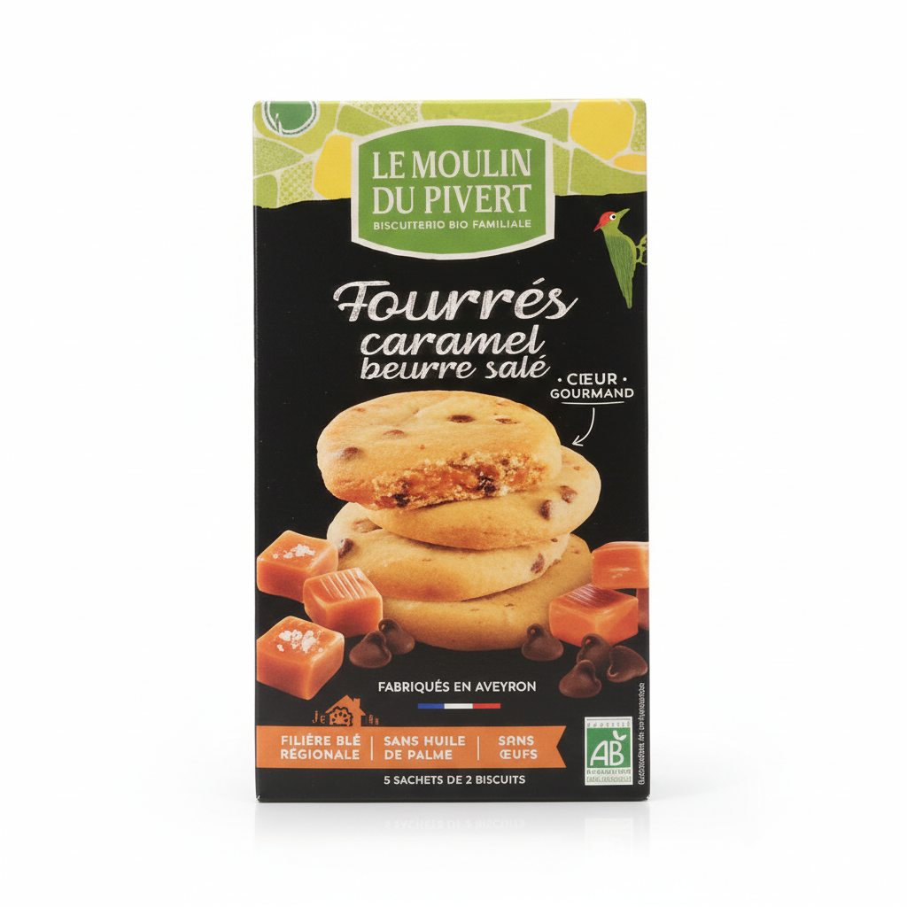 Cookies fourrés caramel beurre salé 175g