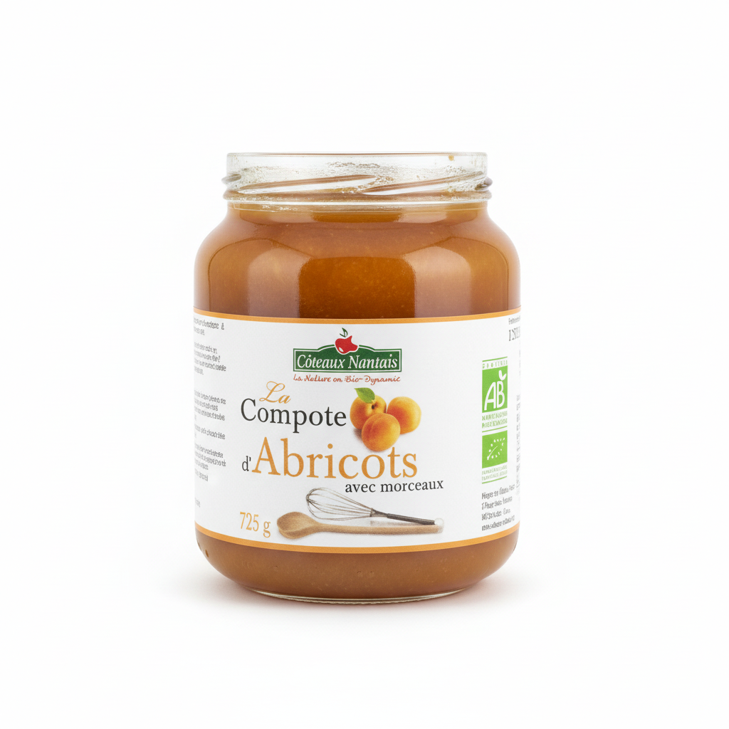 COTEAUX NANTAIS -- Compote abricot 725g
