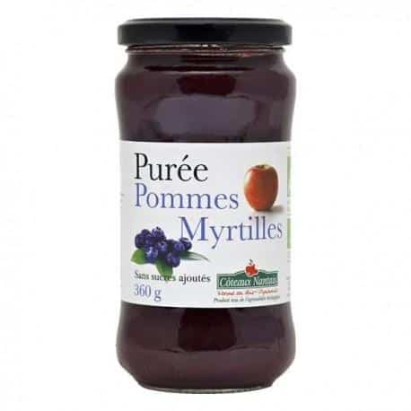 Puree pommes-myrtilles 360g