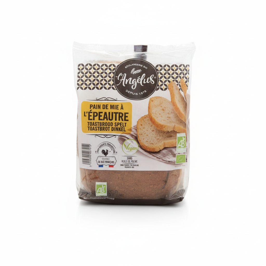Pain de mie a l'epeautre tranche