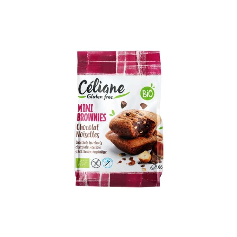 Mini brownies chocolat noisette