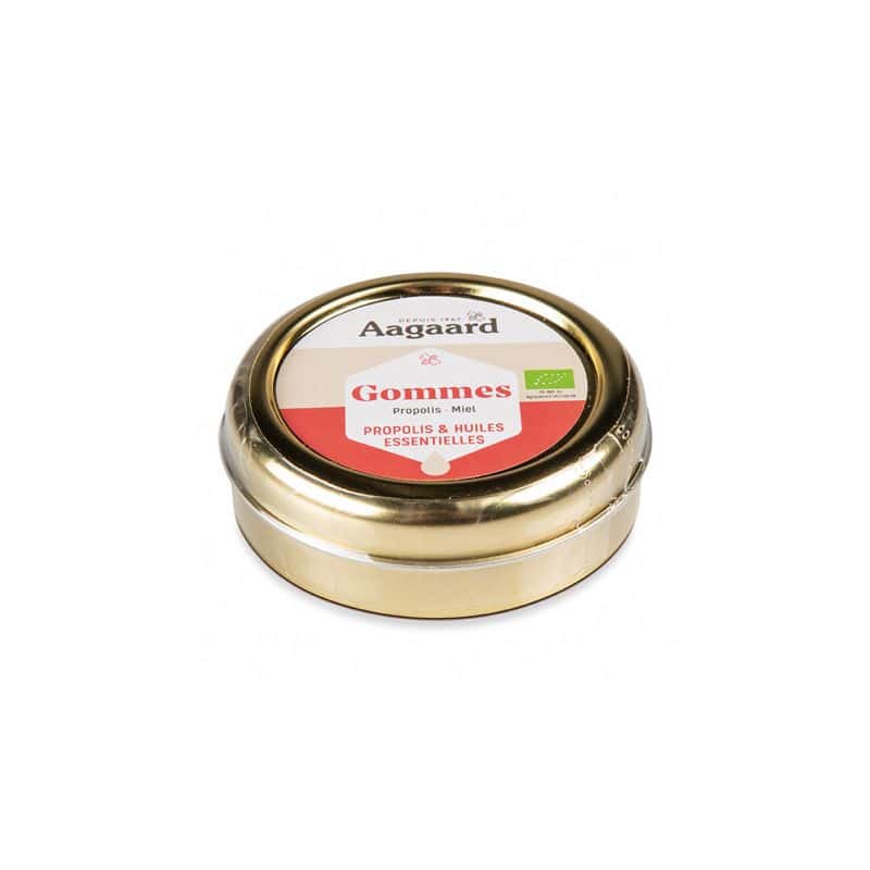 AAGAARD -- Gommes miel propolis+ he 45 gr