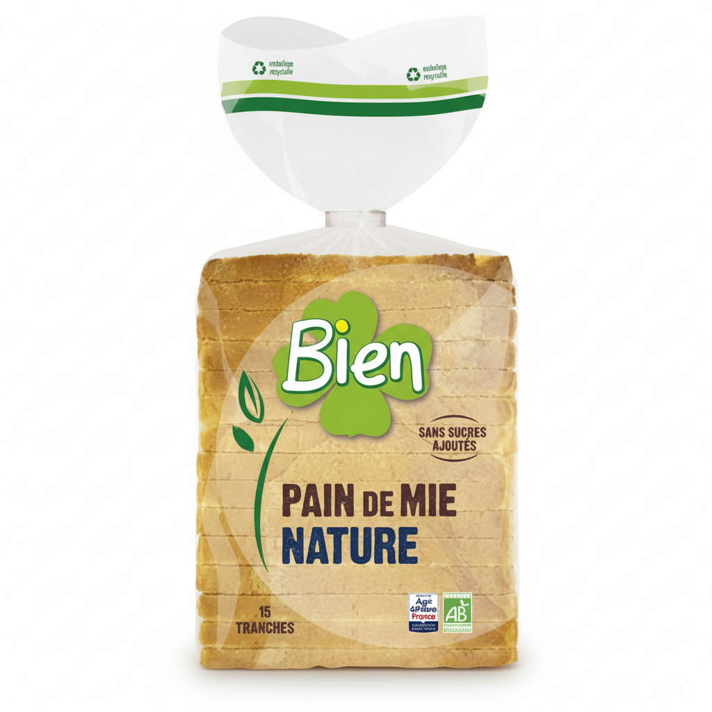 Pain de mie nature 500g