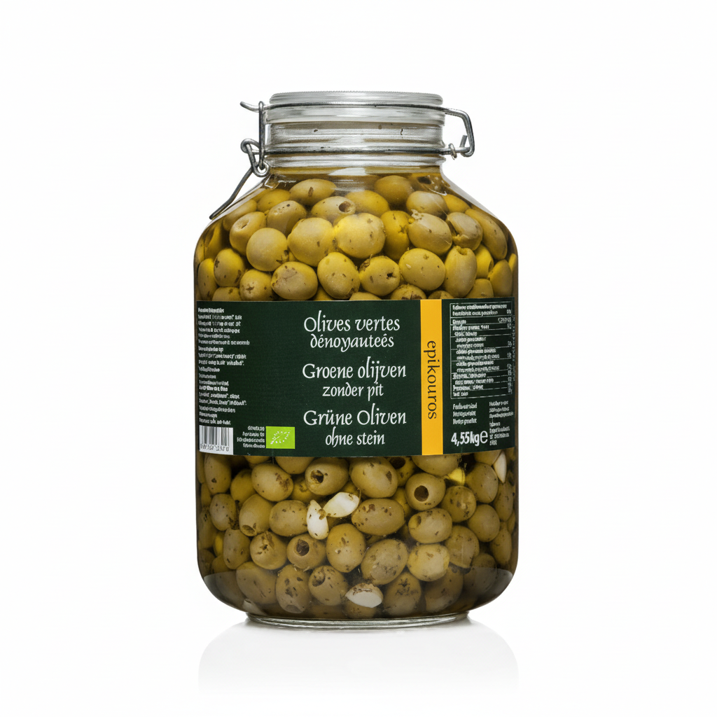 Olives vertes denoyautées - vrac - par 100g